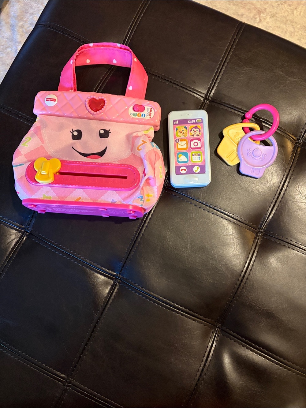 Fisher-Price Pink Play Purse with Toy Phone & Key Ring